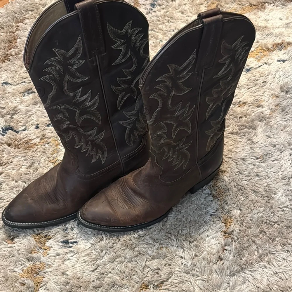 Ariat Men's Brown Leather Boots - Picture 2 of 5
